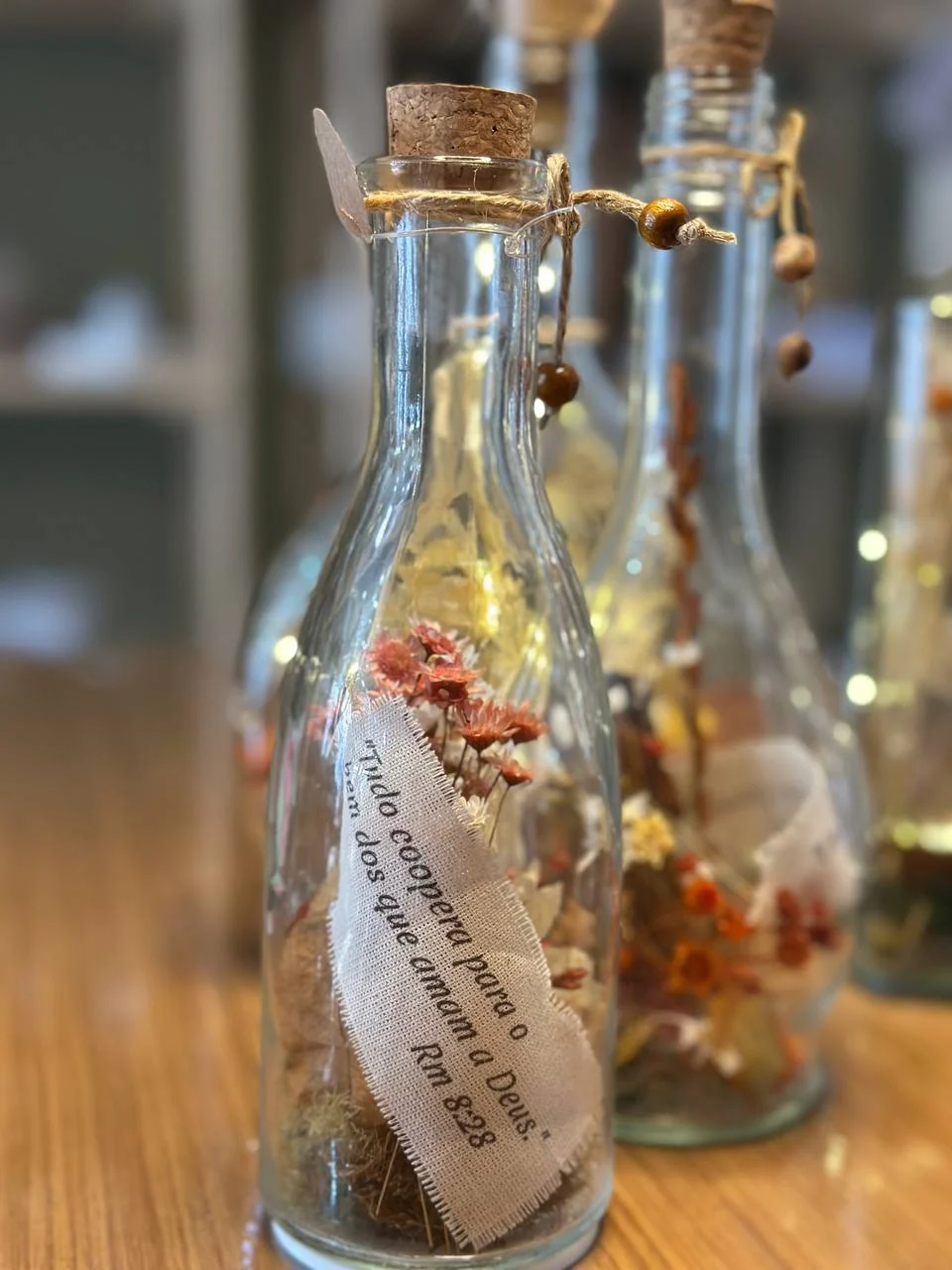 Relicário floral iluminado